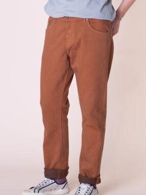 Raleigh Denim Jones stretch jeans brown bourbon size 34x34
